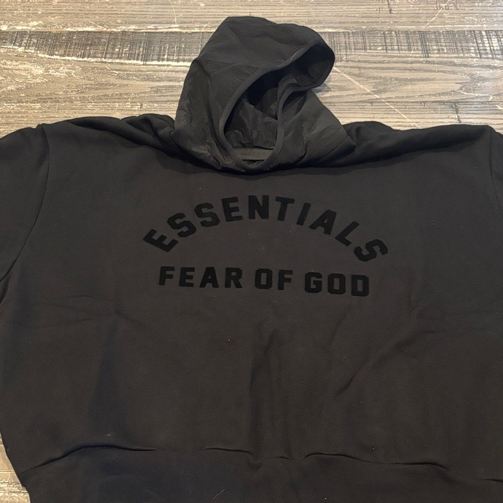 Fear of God Essentials Black Hoodie
